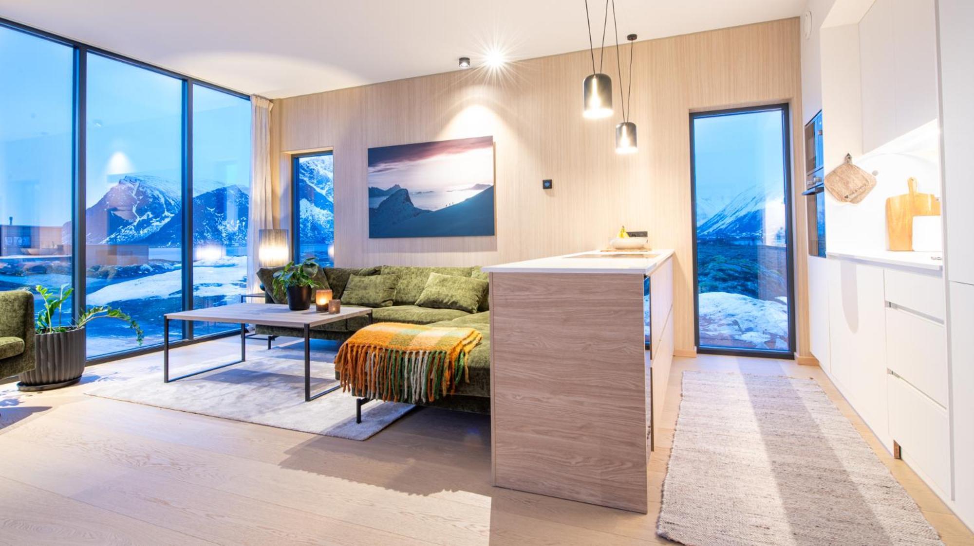 New Luxury Cabin Near Henningsvaer Lofoten Kleppstad Eksteriør billede
