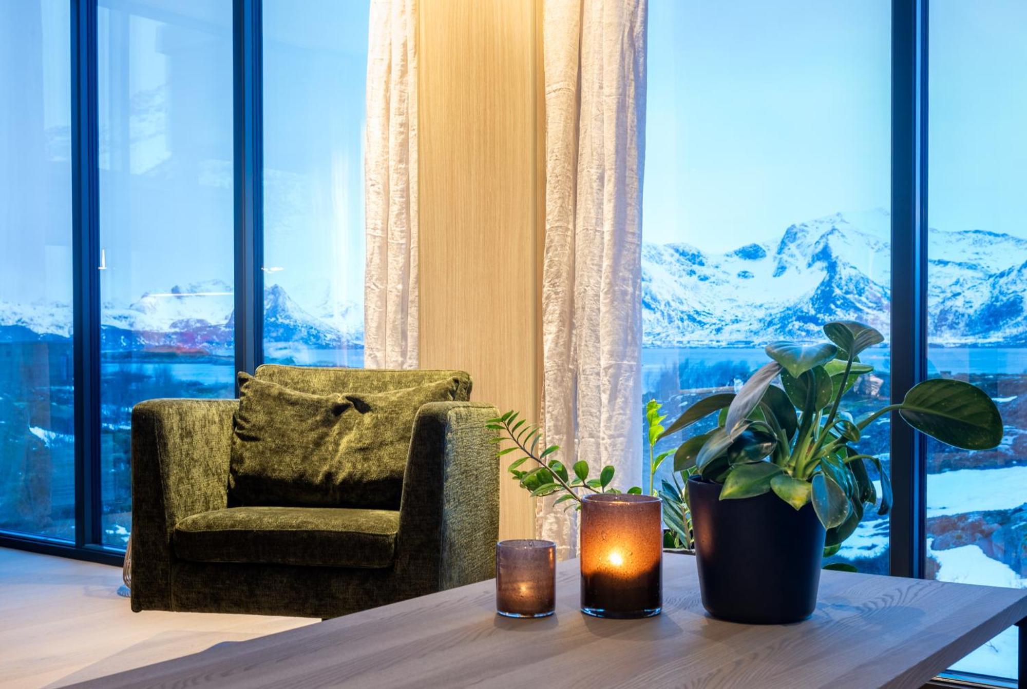New Luxury Cabin Near Henningsvaer Lofoten Kleppstad Eksteriør billede